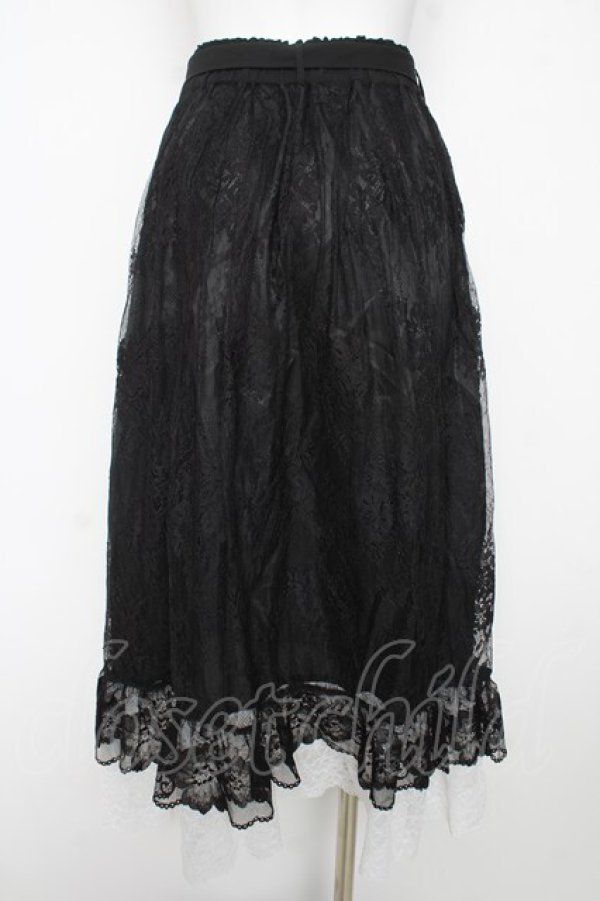 画像2: axes femme / グラデレースフリルスカート F 黒 Y-26-02-17-251-AX-SK-SZ-ZY (2)