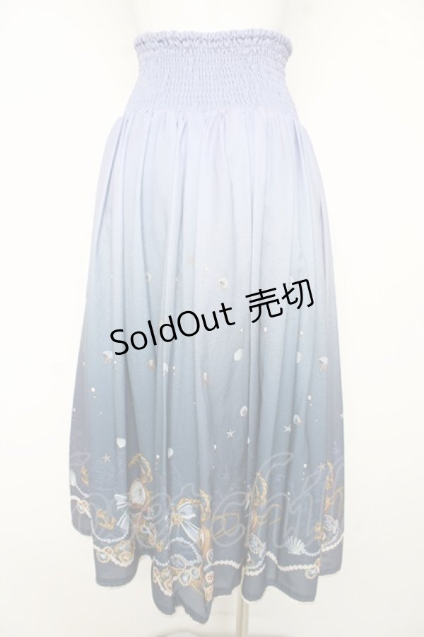 画像2: axes femme / 海グラデ柄ワンピース M ブルー Y-26-02-17-253-AX-OP-SZ-ZY (2)