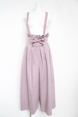 画像: axes femme POETIQUE / レースアップワイドパンツ M ピンク Y-26-02-17-254-AX-PA-SZ-ZY