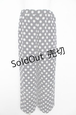 画像: INGEBORG / ドット柄パンツ F 紺 Y-26-02-17-256-LO-PA-SZ-ZY