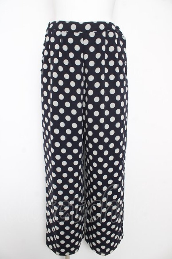 画像1: INGEBORG / ドット柄パンツ F 紺 Y-26-02-17-256-LO-PA-SZ-ZY (1)