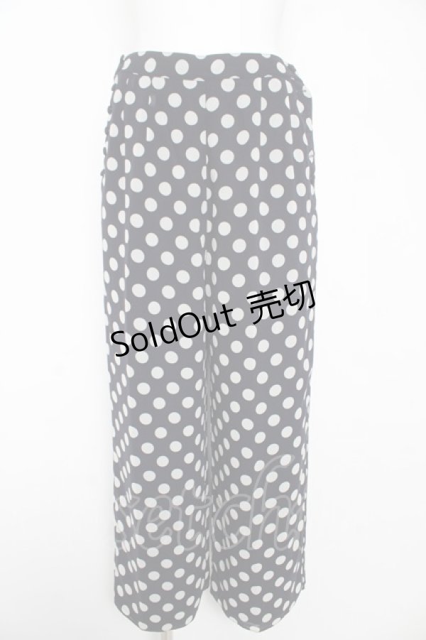 画像1: INGEBORG / ドット柄パンツ F 紺 Y-26-02-17-256-LO-PA-SZ-ZY (1)