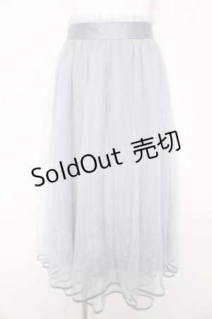 画像: axes femme / ステラートフロッキーＰＴスカート F サックス Y-26-02-17-261-AX-SK-SZ-ZI