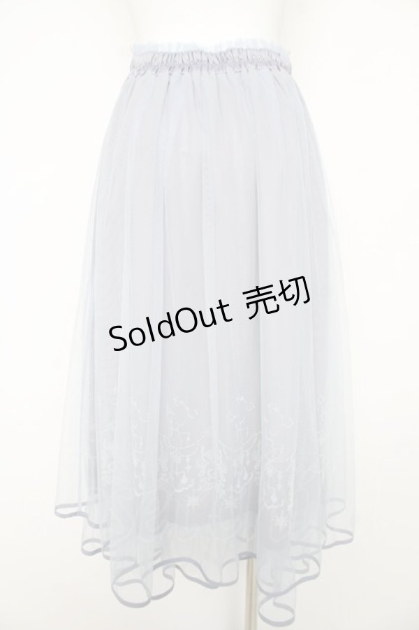 画像2: axes femme / ステラートフロッキーＰＴスカート F サックス Y-26-02-17-261-AX-SK-SZ-ZI (2)