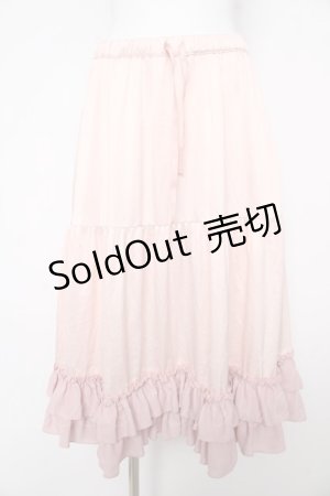 画像: axes femme kawaii / ミディフリルペチスカート M ピンク Y-26-02-17-264-AX-SK-SZ-ZY