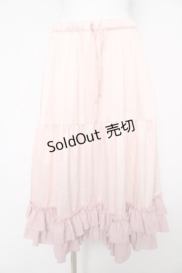 画像1: axes femme kawaii / ミディフリルペチスカート M ピンク Y-26-02-17-264-AX-SK-SZ-ZY (1)