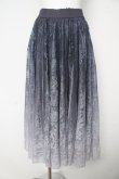 画像1: axes femme / グラデレースサーキュラースカート F グレー Y-26-02-17-266-AX-SK-SZ-ZY (1)
