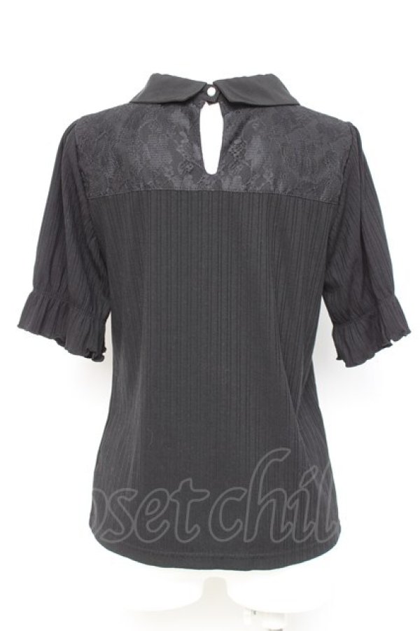 画像2: axes femme / ベルト付リブトップス F 黒 Y-26-02-17-025-AX-TO-SZ-ZY (2)