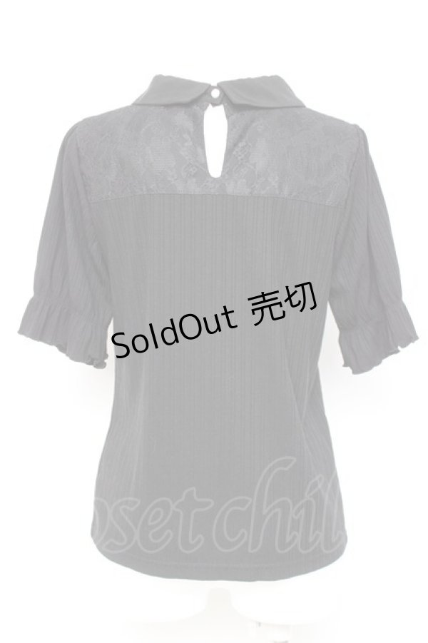 画像2: axes femme / ベルト付リブトップス F 黒 Y-26-02-17-025-AX-TO-SZ-ZY (2)