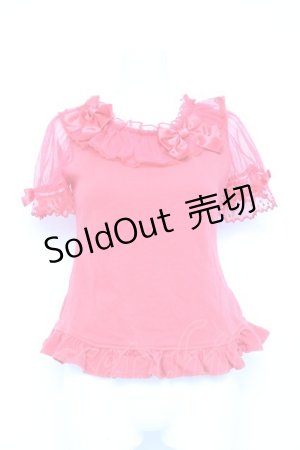 画像: Angelic Pretty / Cute Ribbonカットソー  赤 Y-26-02-17-026-AP-TO-SZ-ZY