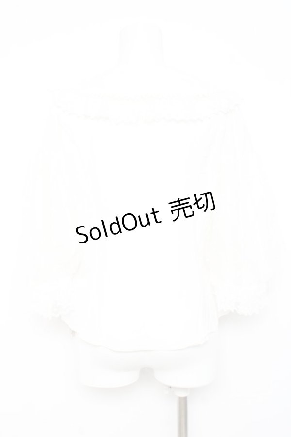 画像2: Angelic Pretty / ふわふわチュールブラウス  白 Y-26-02-17-027-AP-BL-SZ-ZY (2)