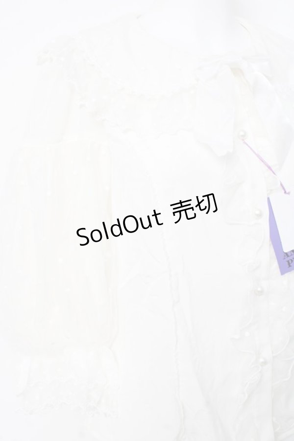 画像3: Angelic Pretty / ふわふわチュールブラウス  白 Y-26-02-17-027-AP-BL-SZ-ZY (3)