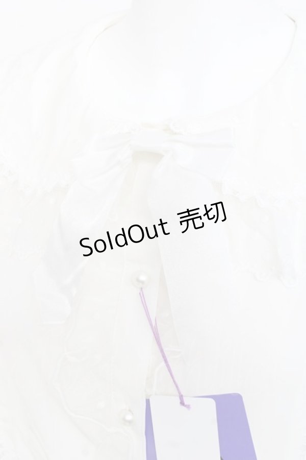 画像4: Angelic Pretty / ふわふわチュールブラウス  白 Y-26-02-17-027-AP-BL-SZ-ZY (4)