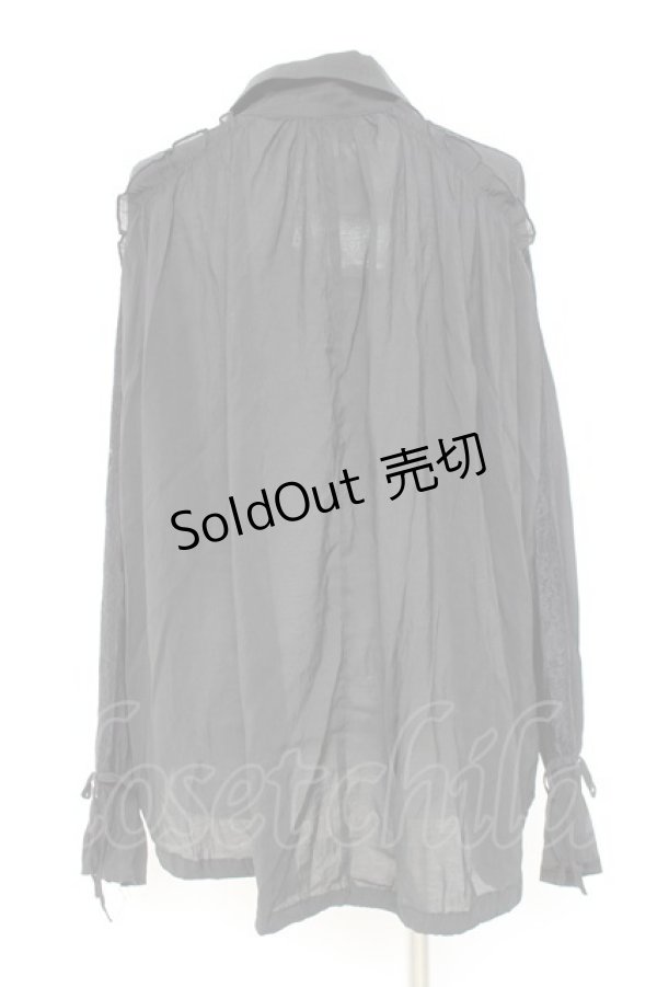 画像2: axes femme / イレヘム×ボリュームシャツ F 黒 Y-26-02-19-025-AX-BL-SZ-ZY (2)