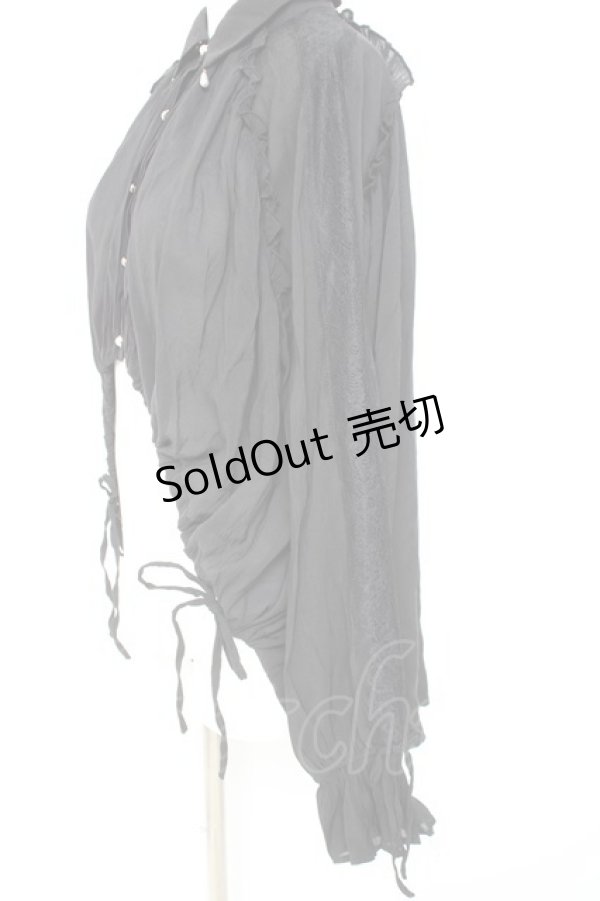 画像3: axes femme / イレヘム×ボリュームシャツ F 黒 Y-26-02-19-025-AX-BL-SZ-ZY (3)