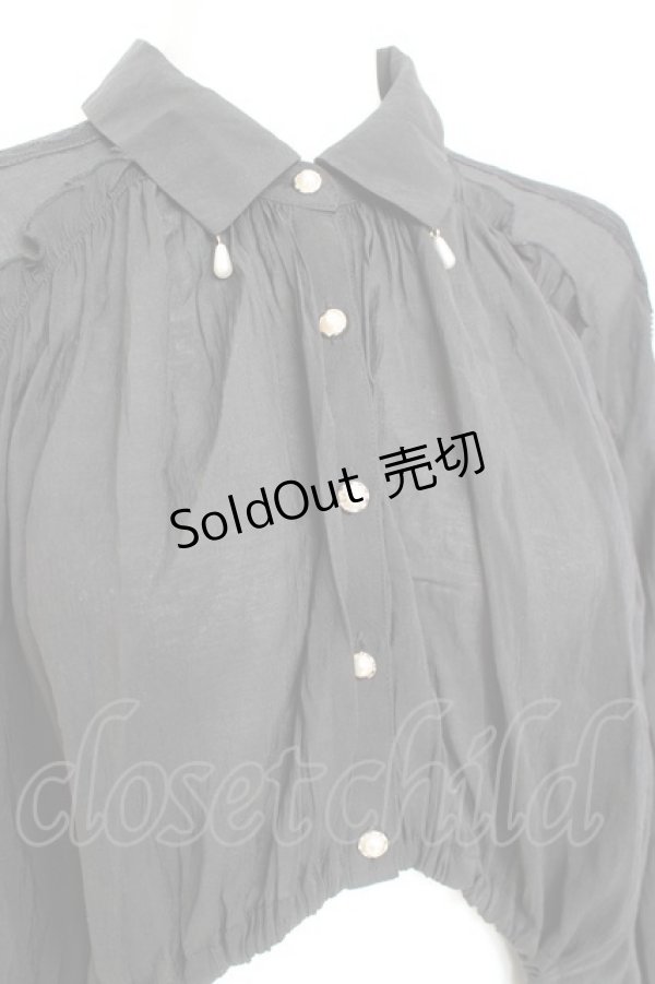 画像4: axes femme / イレヘム×ボリュームシャツ F 黒 Y-26-02-19-025-AX-BL-SZ-ZY (4)