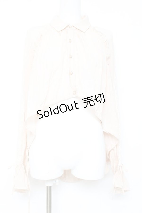 画像1: axes femme / イレヘム×ボリュームシャツ F 生成り Y-26-02-19-026-AX-BL-SZ-ZS (1)