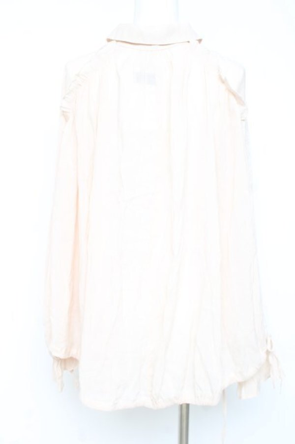 画像2: axes femme / イレヘム×ボリュームシャツ F 生成り Y-26-02-19-026-AX-BL-SZ-ZY (2)