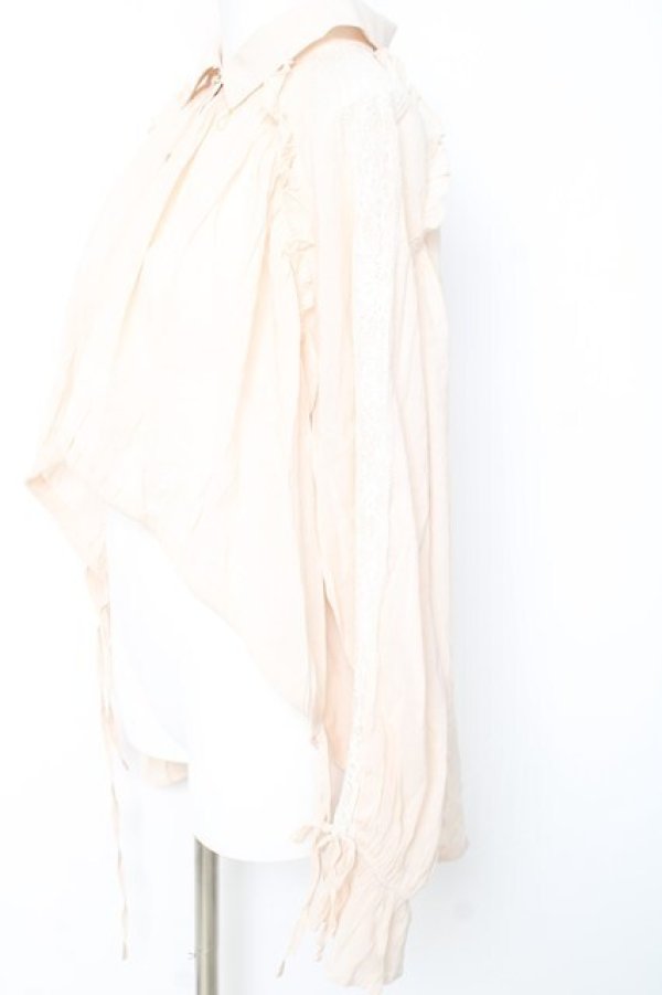 画像3: axes femme / イレヘム×ボリュームシャツ F 生成り Y-26-02-19-026-AX-BL-SZ-ZY (3)