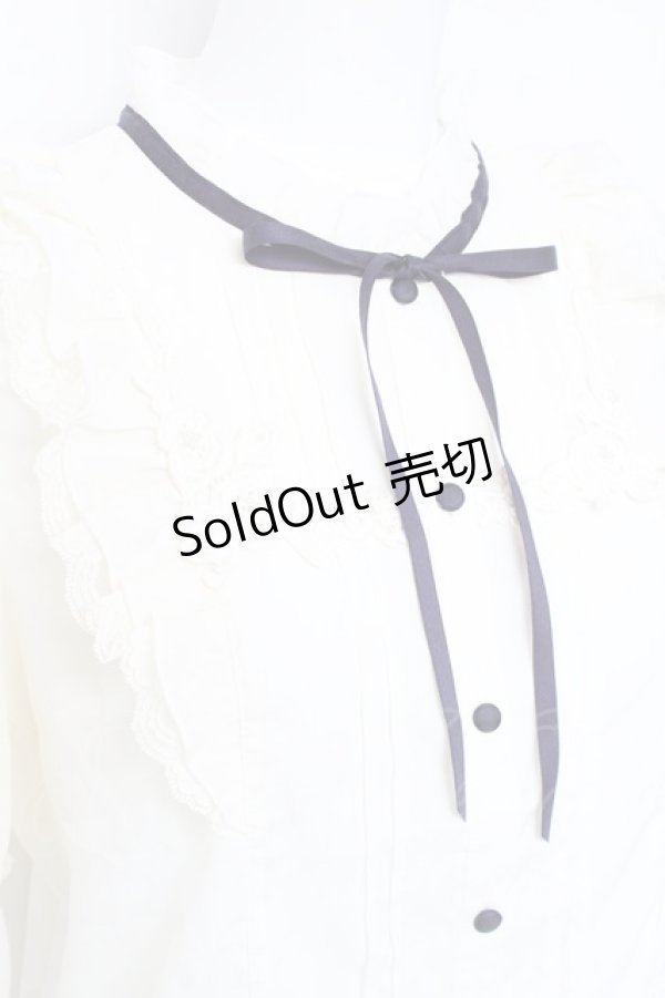 画像3: axes femme / 肩フリルブラウス M 生成り Y-26-02-19-029-AX-BL-SZ-ZS (3)