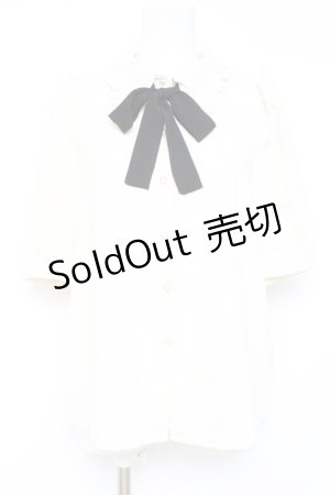 画像: axes femme POETIQUE / ローズふくれジャガードブラウス M 生成り Y-26-02-19-032-AX-BL-SZ-ZS