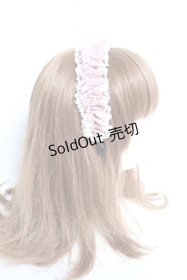 画像4: m petit by misako / TT*AMレースカチューシャ  中桃 Y-26-02-19-005-LO-AC-SZ-ZT639-F004 (4)