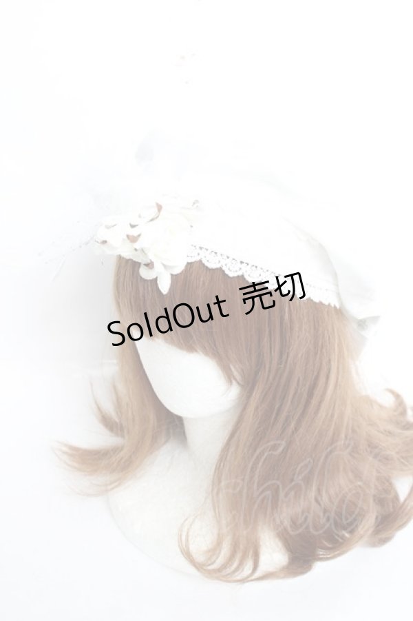 画像1: ALICE and the PIRATES / 聖歌隊ベレー帽  ホワイト Y-26-02-19-006-PA-AC-SZ-ZY (1)