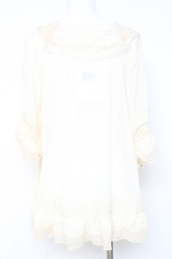 画像2: axes femme / シフォントップス  生成り Y-26-02-19-042-AX-TO-SZ-ZY (2)