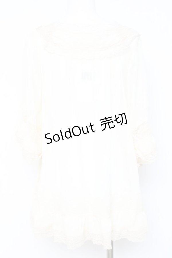 画像2: axes femme / シフォントップス  生成り Y-26-02-19-042-AX-TO-SZ-ZY (2)