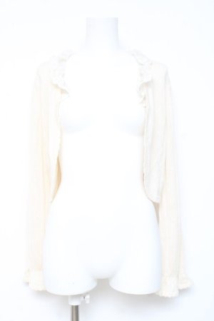 画像: axes femme / パール使いボレロ M 生成り Y-26-02-19-047-AX-TO-SZ-ZY