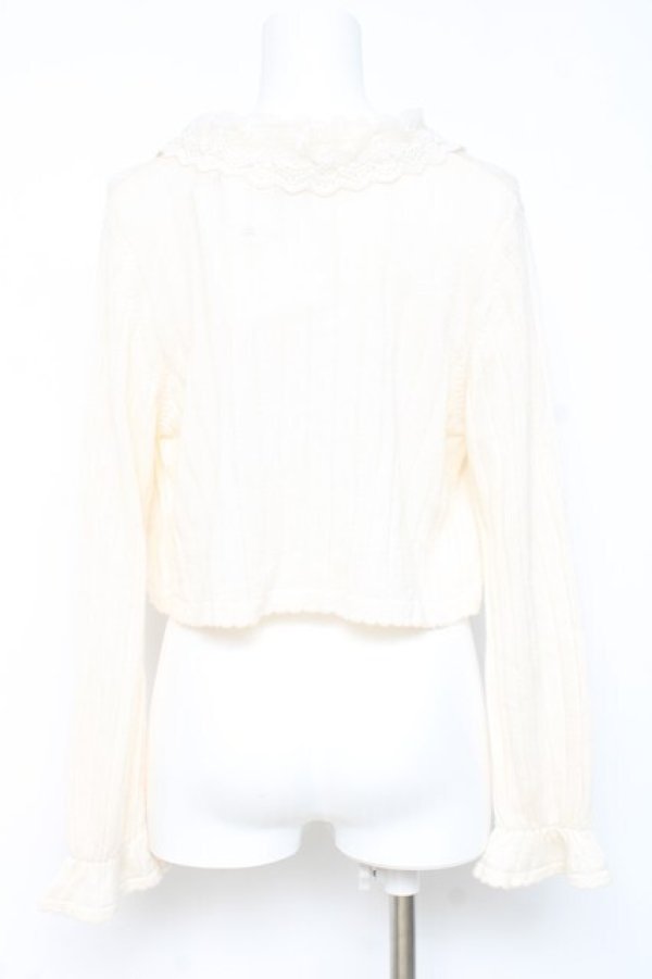 画像2: axes femme / パール使いボレロ M 生成り Y-26-02-19-047-AX-TO-SZ-ZY (2)