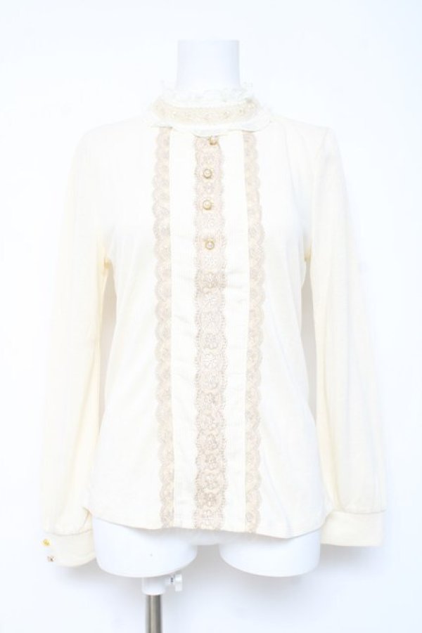 画像1: axes femme / プチスタンドブラウス風インナー M 生成り Y-26-02-19-049-AX-TO-IG-ZY (1)