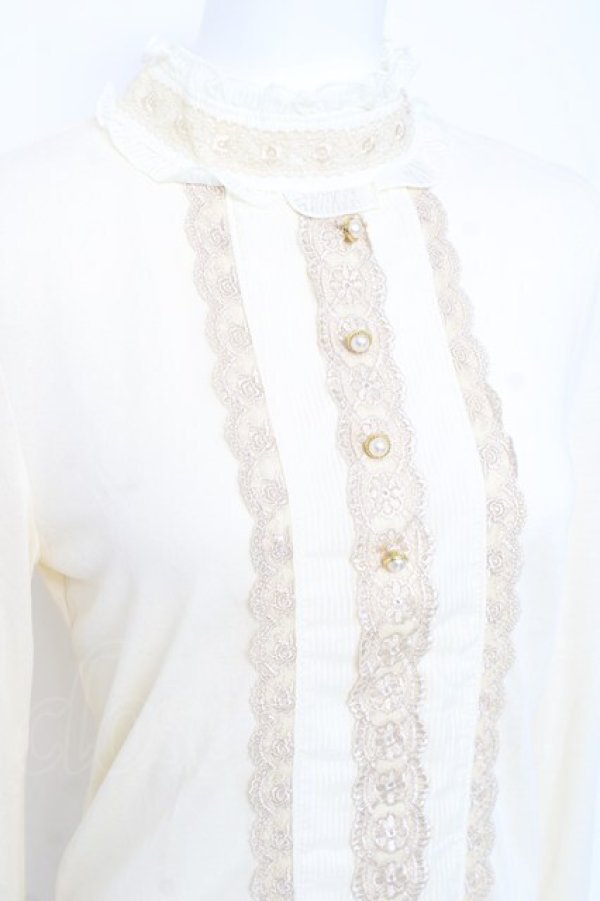 画像3: axes femme / プチスタンドブラウス風インナー M 生成り Y-26-02-19-049-AX-TO-IG-ZY (3)