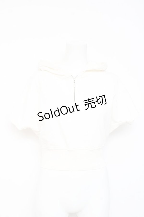 画像1: axes femme / ショート丈パーカー F 白 Y-26-02-19-051-AX-TO-SZ-ZY (1)