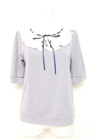 画像: axes femme / ヨーク切替フリルカットプルオーバー F ラベンダー Y-26-02-19-055-AX-TO-SZ-ZY