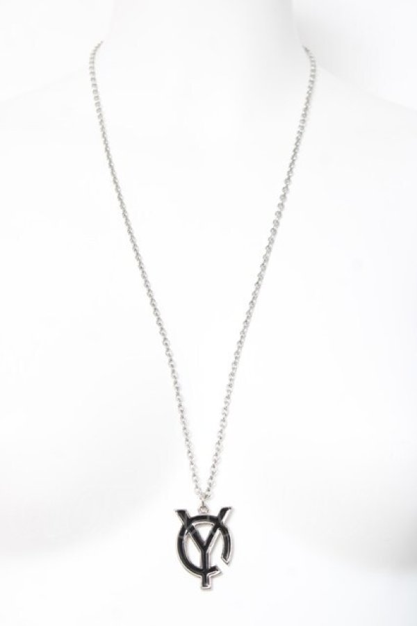 画像2: OY / LOGO CHAIN NECKLACE  シルバー×黒 Y-26-02-19-001-PU-AC-SZ-ZY (2)
