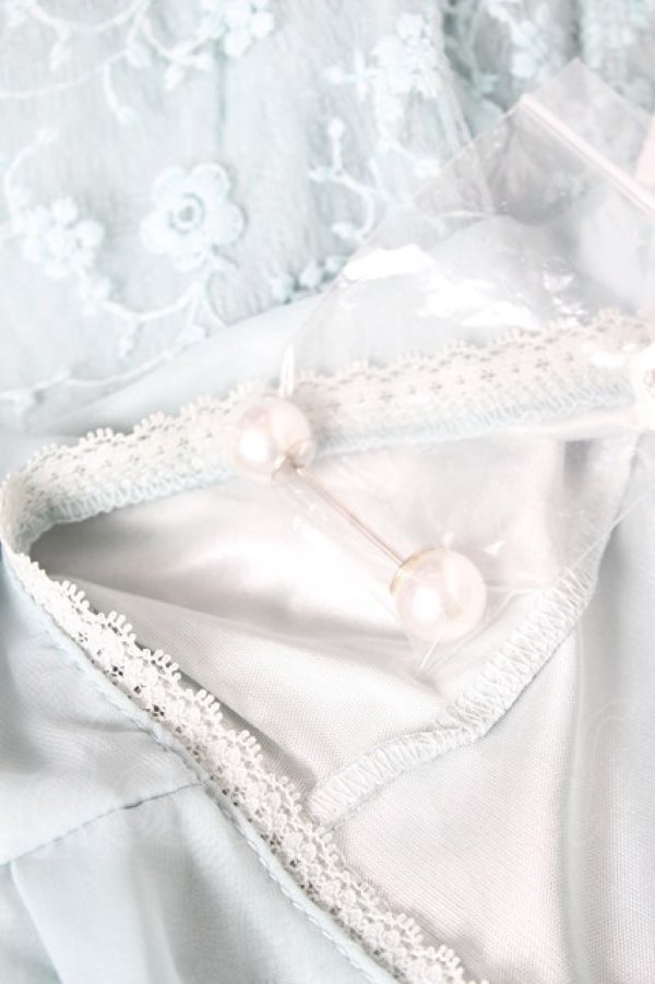 画像3: axes femme / パール金具付袖レースプルオーバー M グリーン Y-26-02-19-057-AX-TO-SZ-ZY (3)