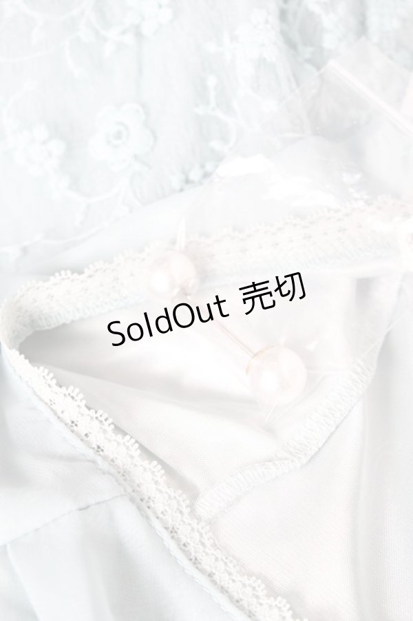 画像3: axes femme / パール金具付袖レースプルオーバー M グリーン Y-26-02-19-057-AX-TO-SZ-ZS (3)