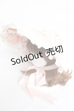 画像: Hoshibako Works / シャルロットデコラティヴボンネット  ピンク Y-26-02-19-007-LO-AC-SZ-ZY