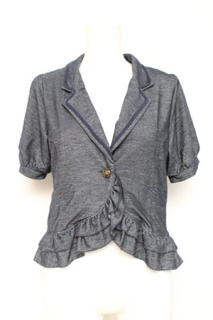 画像: axes femme / ブレード使い半袖ジャケット M 紺 Y-26-02-19-063-AX-JA-SZ-ZY