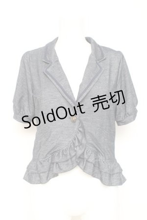 画像: axes femme / ブレード使い半袖ジャケット M 紺 Y-26-02-19-063-AX-JA-SZ-ZY