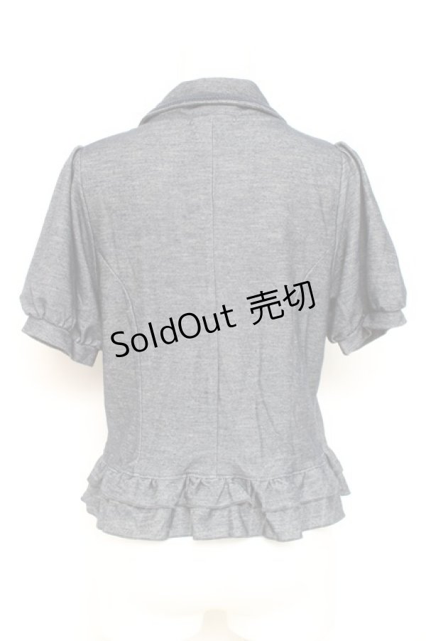 画像2: axes femme / ブレード使い半袖ジャケット M 紺 Y-26-02-19-063-AX-JA-SZ-ZY (2)