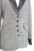 画像3: axes femme / グレンチェックテーラードジャケット M グレー Y-26-02-19-065-AX-JA-SZ-ZY (3)