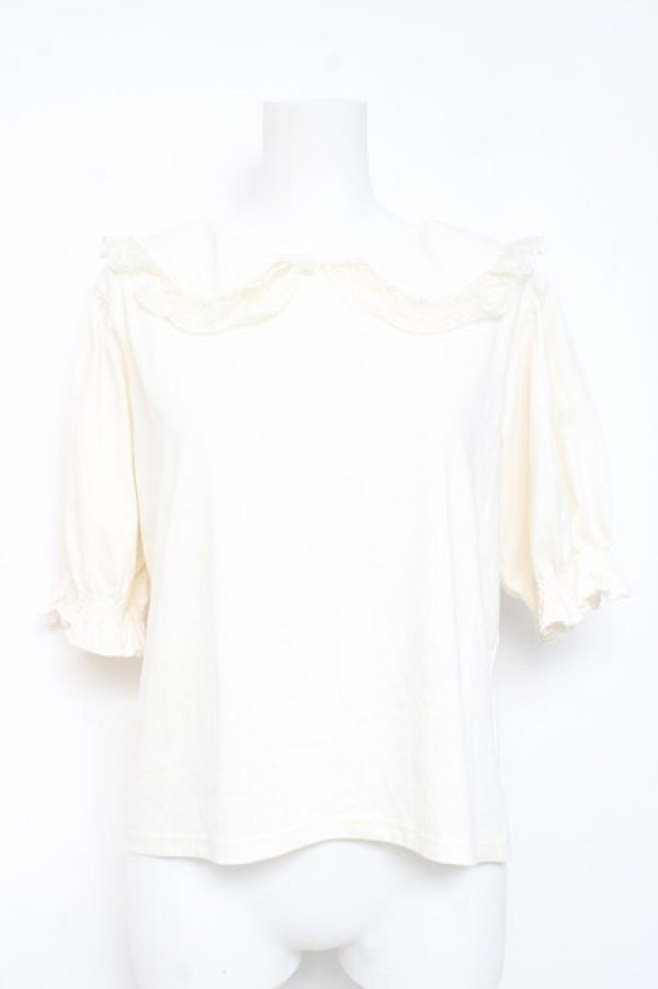 画像1: m petit by misako / 丸襟プルオーバー L 生成り Y-26-02-19-069-LO-TO-SZ-ZY (1)