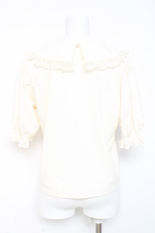 画像2: m petit by misako / 丸襟プルオーバー L 生成り Y-26-02-19-069-LO-TO-SZ-ZY (2)