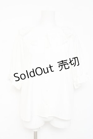 画像: m petit by misako / NINA'Sコラボブラウス M 白 Y-26-02-19-070-LO-BL-SZ-ZI