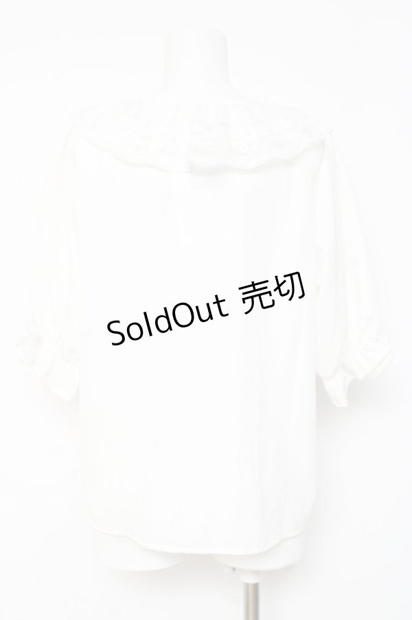 画像2: m petit by misako / NINA'Sコラボブラウス M 白 Y-26-02-19-070-LO-BL-SZ-ZI (2)