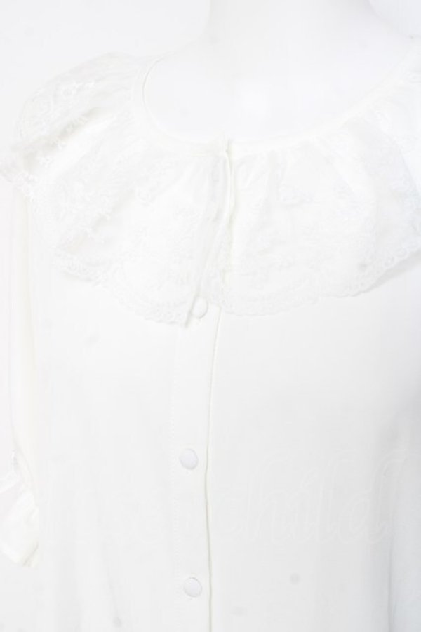 画像4: m petit by misako / NINA'Sコラボブラウス M 白 Y-26-02-19-070-LO-BL-SZ-ZY (4)