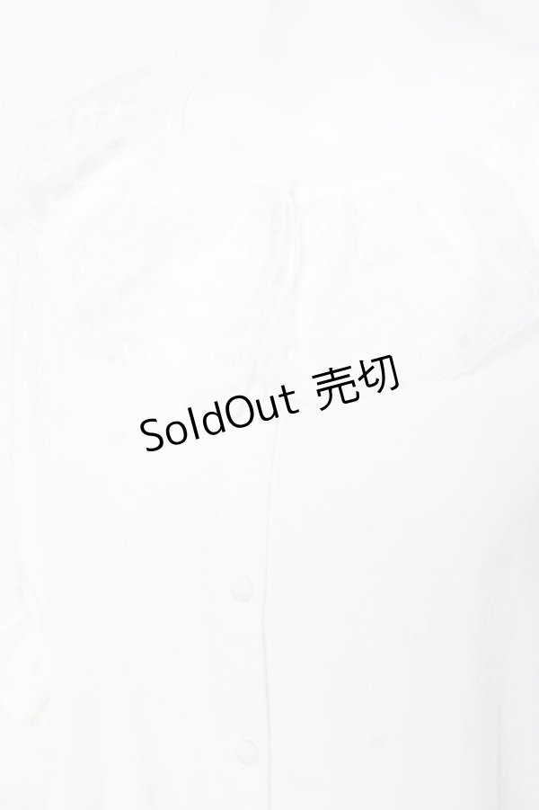 画像4: m petit by misako / NINA'Sコラボブラウス M 白 Y-26-02-19-070-LO-BL-SZ-ZI (4)