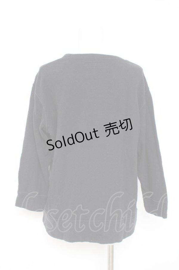 画像2: PINK HOUSE / バラプリントカットソー F 黒 Y-26-02-19-071-LO-TO-SZ-ZY (2)